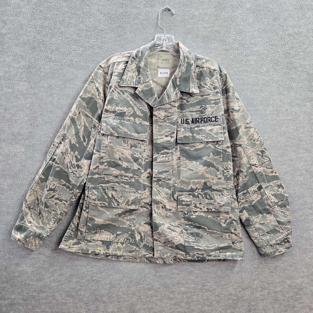 US Air Force Men Jacket 40XS  Digital Camo Utility Pocket Ripstop DSCP